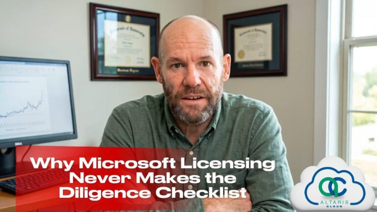 Altaris Cloud M&A licensing video series - Why Licensing Never Makes the Due Diligence Checklist
