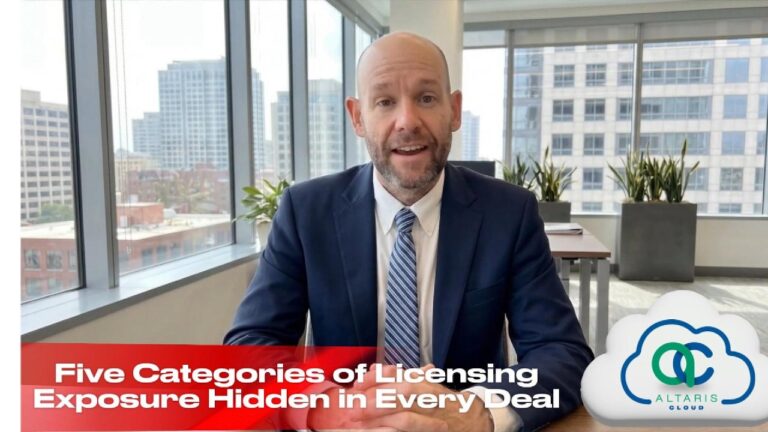 Altaris Cloud M&A licensing video series - Five Categories of Licensing Exposure Hidden in Every Deal