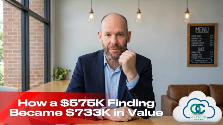 Altaris Cloud M&A licensing video series - How a $575,000 Finding Became $733,000 in Value